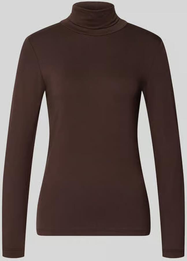 FREE QUENT Slim fit shirt met lange mouwen van elastische mix van viscose model 'Liana'