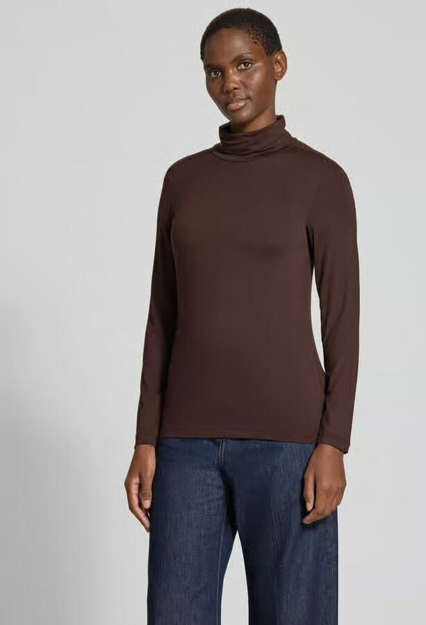 FREE QUENT Slim fit shirt met lange mouwen van elastische mix van viscose model 'Liana' - Foto 2