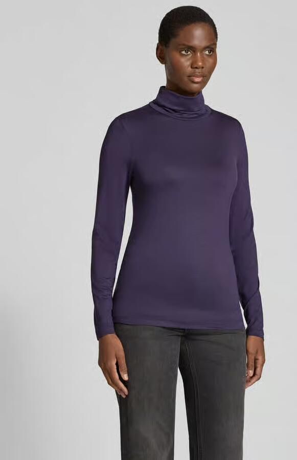 FREE QUENT Slim fit shirt met lange mouwen van elastische mix van viscose model 'Liana' - Foto 2