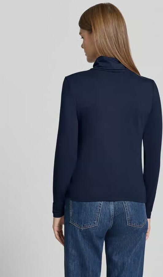 FREE QUENT Slim fit shirt met lange mouwen van elastische mix van viscose model 'Liana' - Foto 2