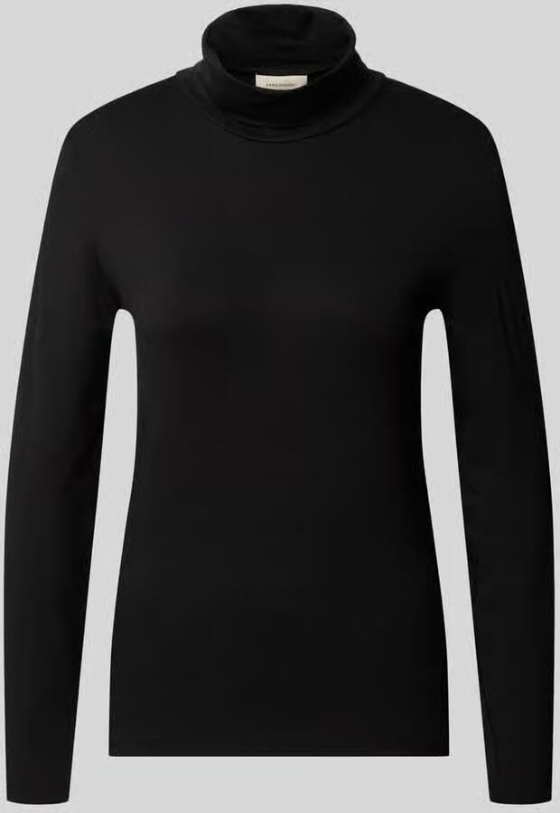 FREE QUENT Slim fit shirt met lange mouwen van viscosemix model 'Liana'