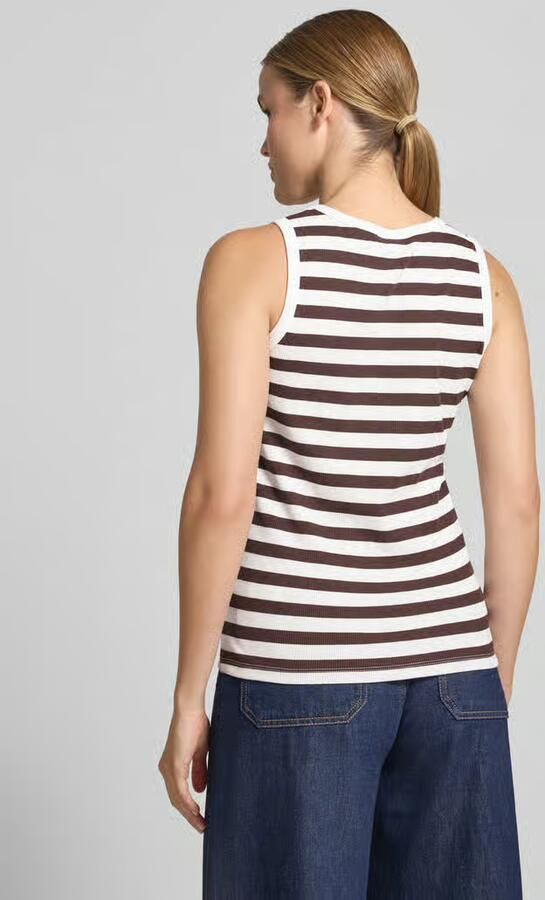 FREE QUENT slim fit top met ronde hals model 'Effy'