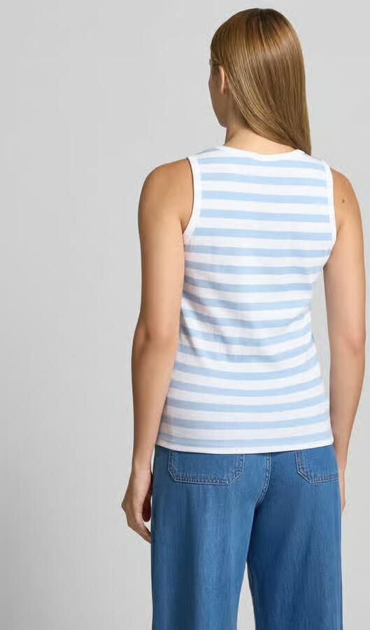 FREE QUENT slim fit top met ronde hals model 'Effy'
