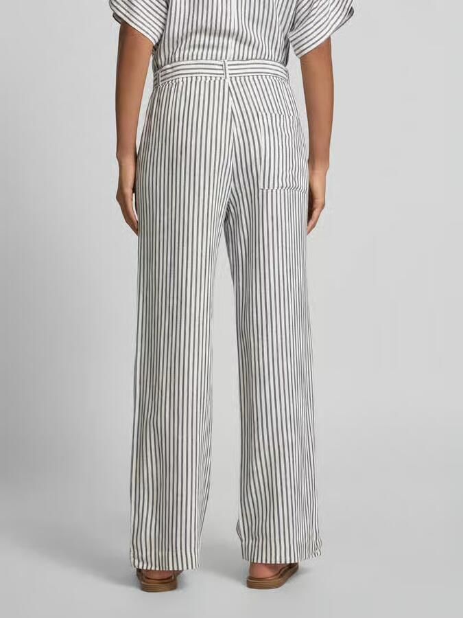 FREE QUENT Straight leg stoffen broek met strikceintuur model 'Lavisco' - Foto 2