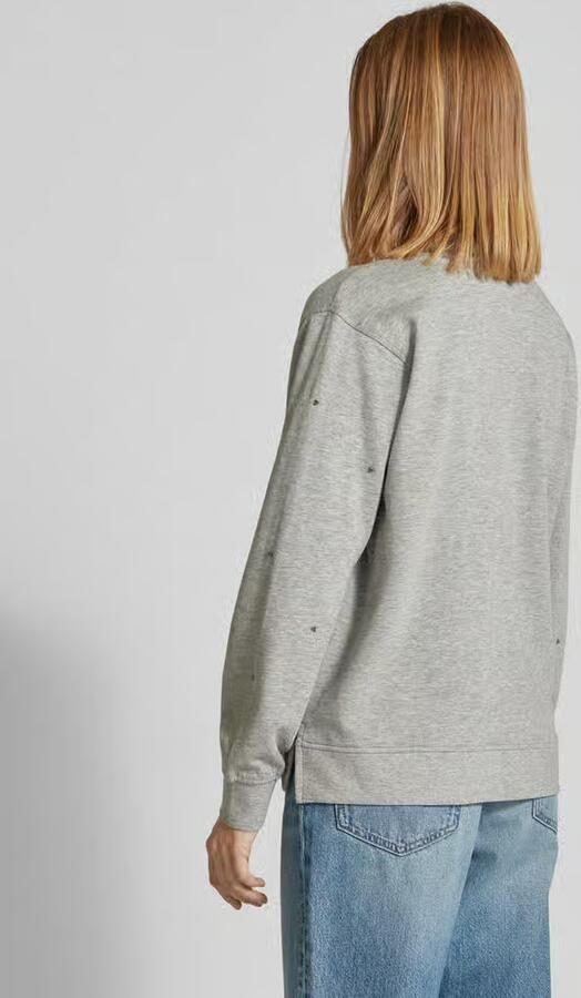 FREE QUENT Sweatshirt met siersteentjes model 'Nice'