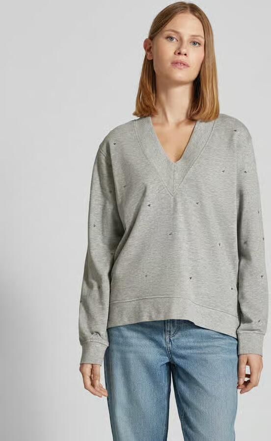 FREE QUENT Sweatshirt met siersteentjes model 'Nice' - Foto 2