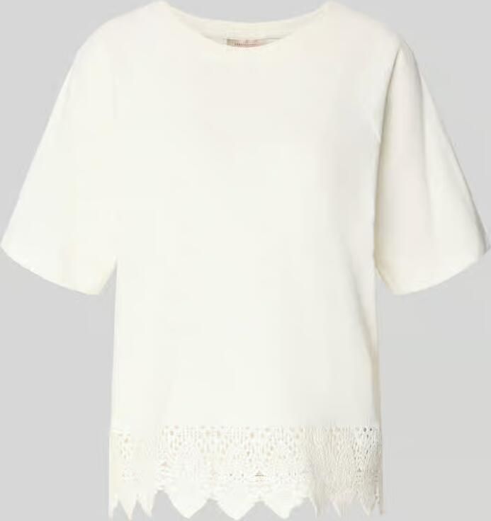 FREE QUENT T-shirt met gehaakt kant model 'Cimon' - Foto 2