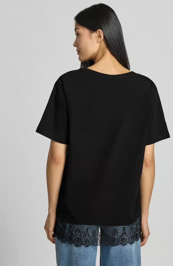 FREE QUENT T-shirt met kant model 'SURE' - Foto 2