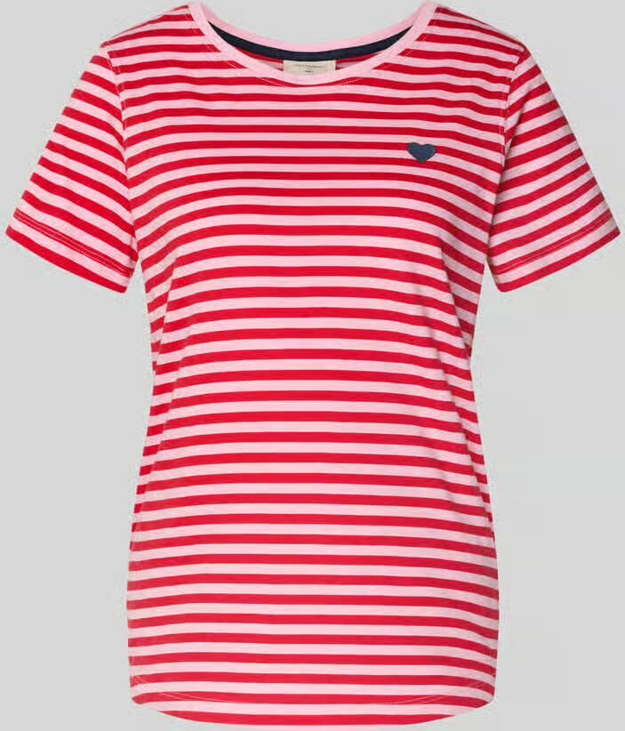 FREE QUENT T-shirt met motief-stitching en ronde hals - Foto 2