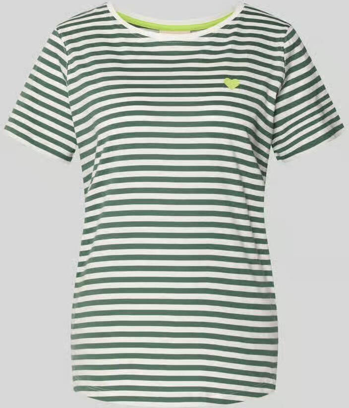 FREE QUENT T-shirt met motief-stitching en ronde hals - Foto 2
