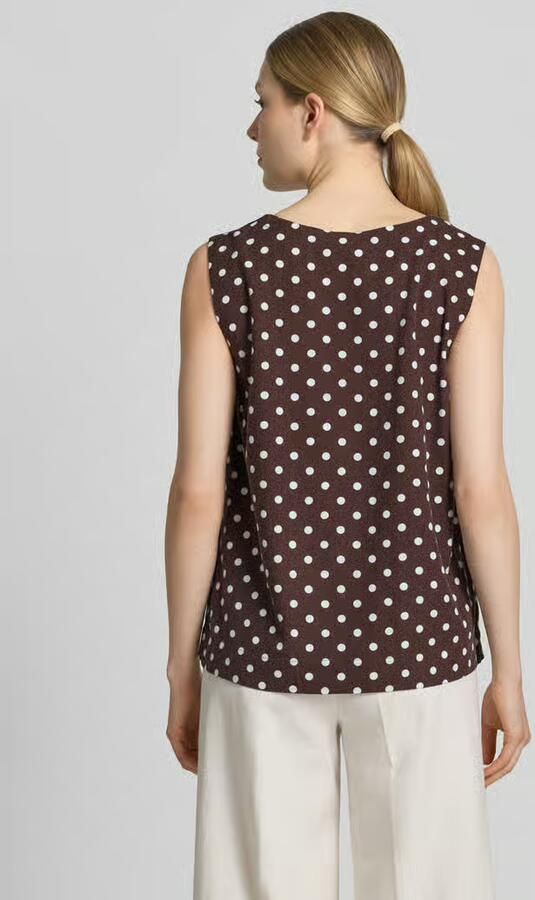 FREE QUENT Tanktop met linnen en ronde hals - Foto 2