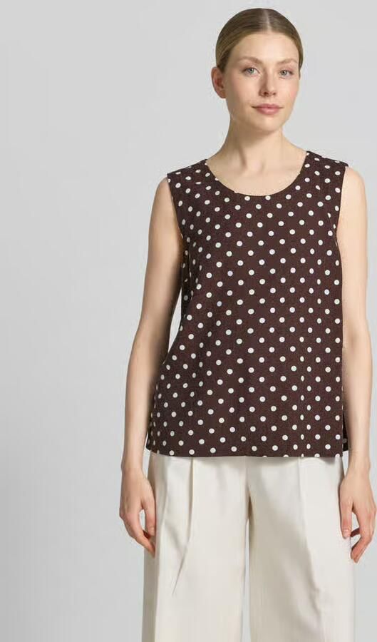 FREE QUENT Tanktop met linnen en ronde hals - Foto 4