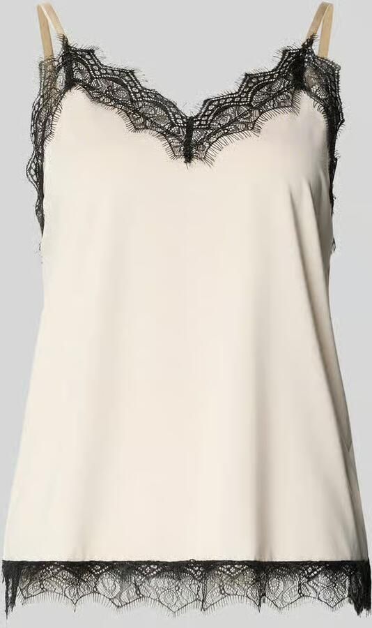 FREE QUENT Top met contrasterend kant model 'BICCO'