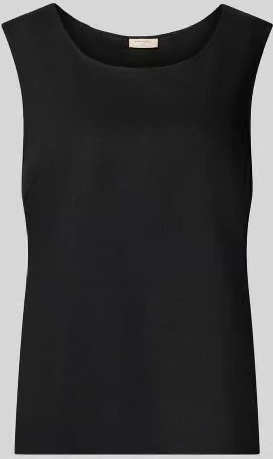 FREE QUENT Top van linnenmix met ronde hals model 'Lava'