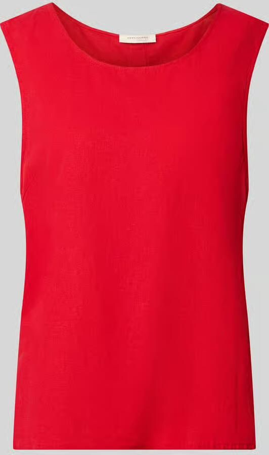 FREE QUENT Top van linnenmix met ronde hals model 'Lava'