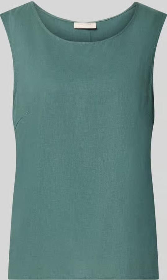 FREE QUENT Top van linnenmix met ronde hals model 'Lava'