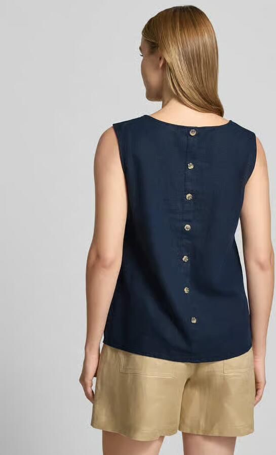 FREE QUENT Top van linnenmix met ronde hals model 'Lava'