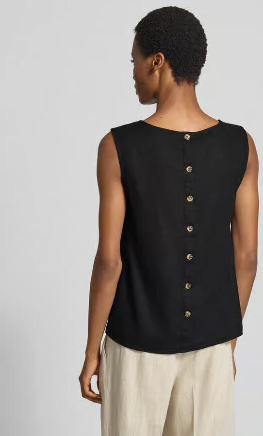 FREE QUENT Top van linnenmix met ronde hals model 'Lava'
