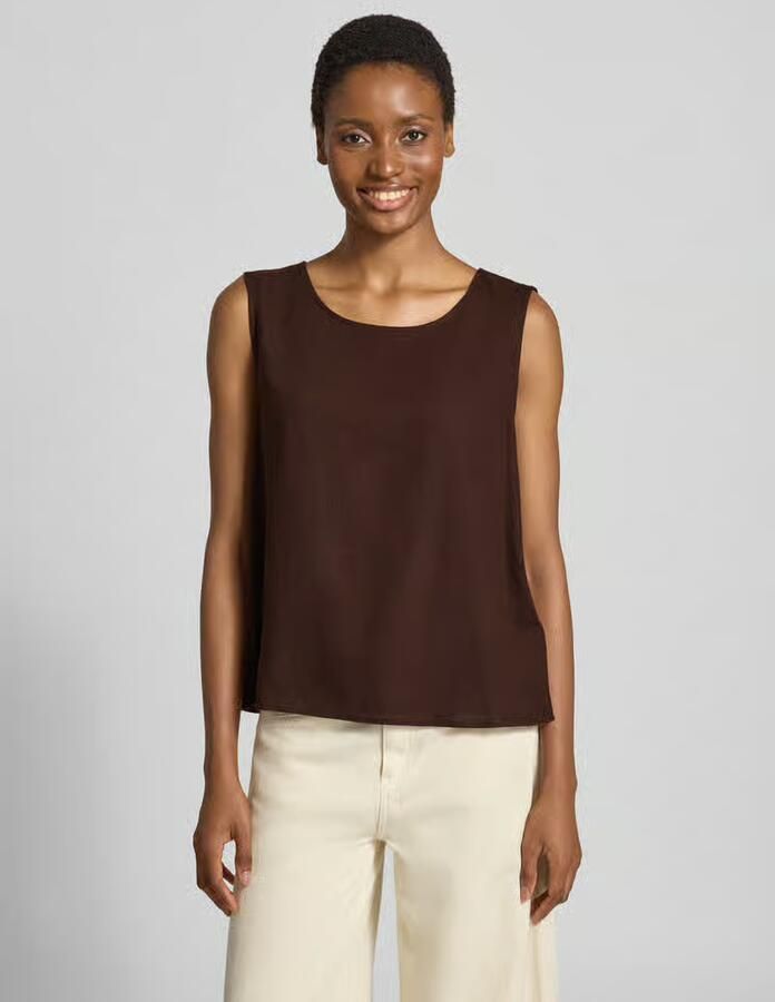 FREE QUENT Top van linnenmix met ronde hals model 'Lava' - Foto 2