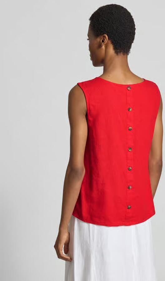 FREE QUENT Top van linnenmix met ronde hals model 'Lava' - Foto 2