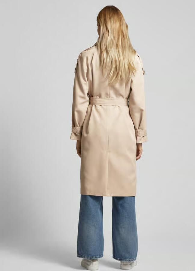 FREE QUENT Trenchcoat met strikceintuur model 'Ottie'