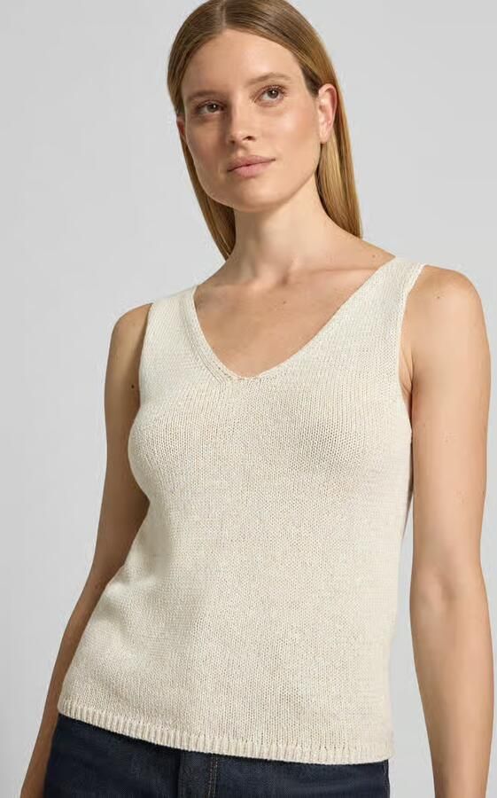 FREE QUENT Gebreide top met V-hals model 'Grscaliva'