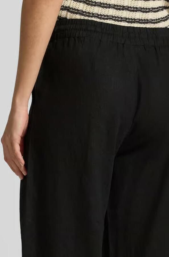 FREE QUENT Wide leg linnen culotte met tunnelkoord model 'Lava'