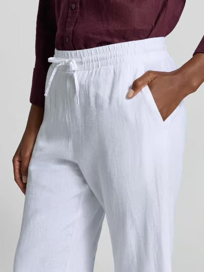 FREE QUENT wide leg broek met elastische band model 'Lava'
