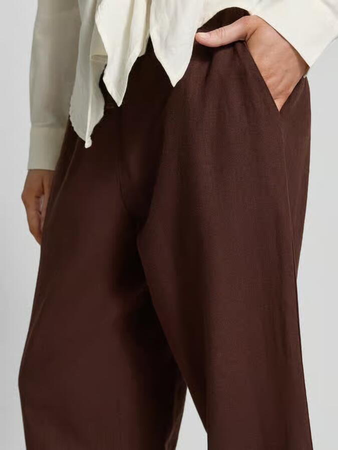 FREE QUENT wide leg broek met elastische band model 'Lava'