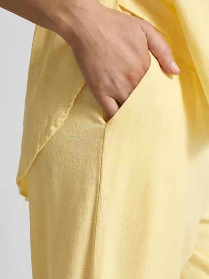FREE QUENT wide leg broek met elastische band model 'Lava'