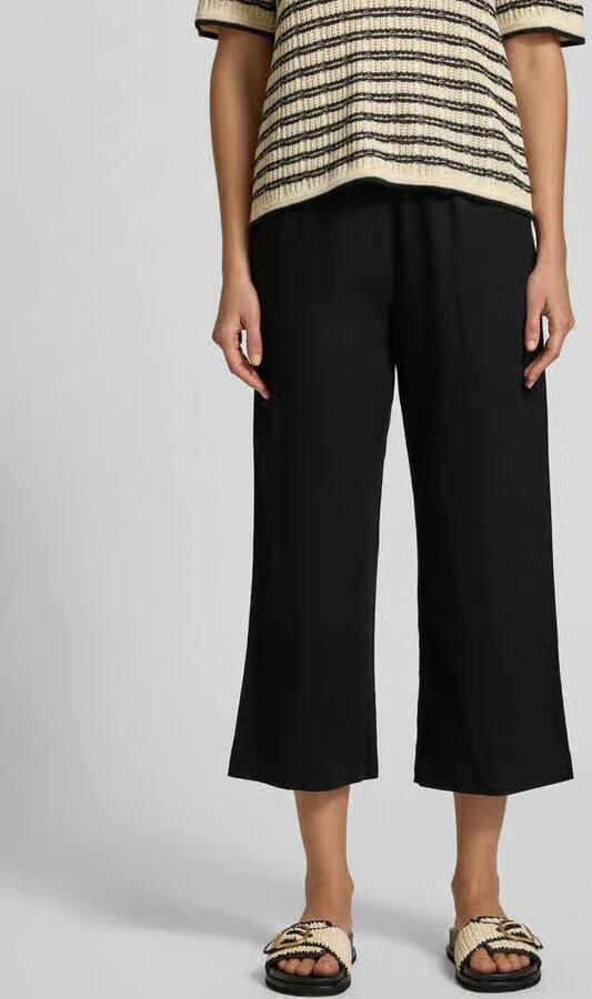 FREE QUENT Wide leg linnen culotte met tunnelkoord model 'Lava' - Foto 4