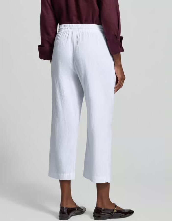 FREE QUENT wide leg broek met elastische band model 'Lava'