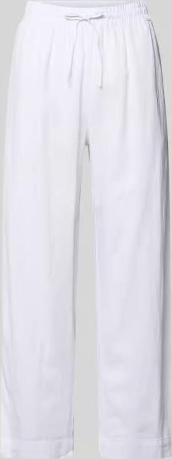 FREE QUENT wide leg broek van linnenmix met elastische band model 'Lava' - Foto 4