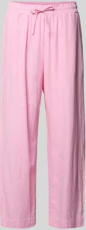 FREE QUENT wide leg broek van linnenmix met elastische band model 'Lava'