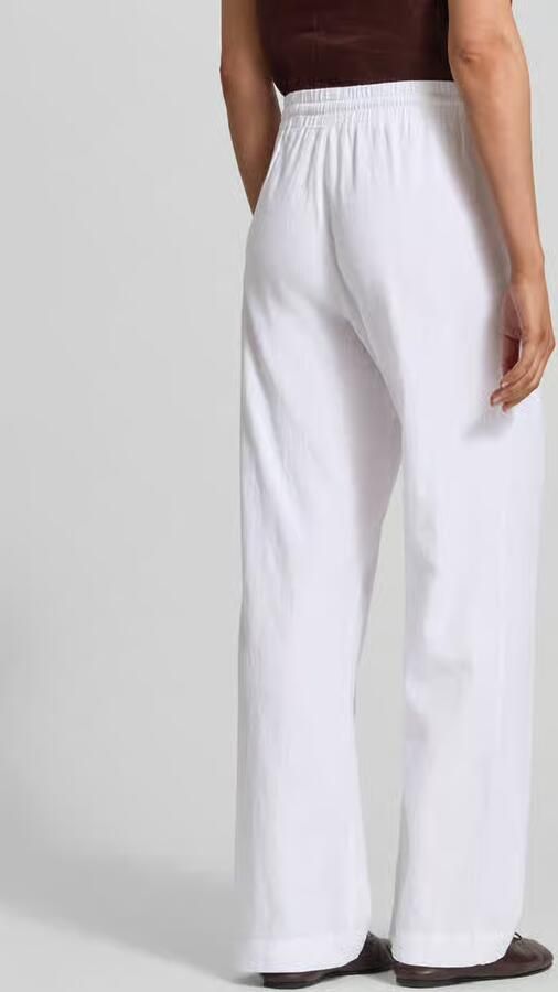 FREE QUENT Broek van een mix van linnen en viscose met elastische band model 'Lava' - Foto 7