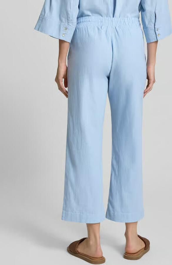 FREE QUENT wide leg broek van linnenmix met elastische band model 'Lava' - Foto 3
