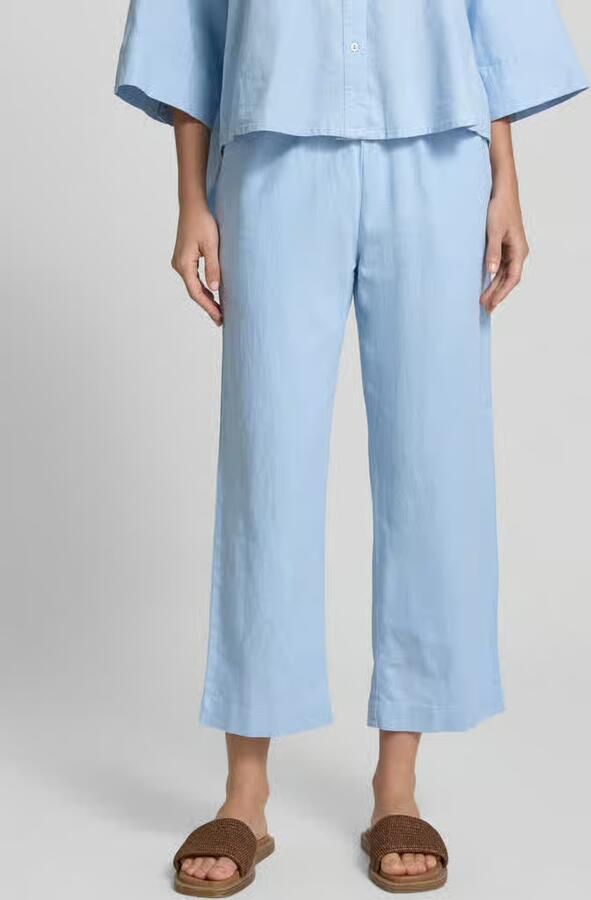 FREE QUENT wide leg broek van linnenmix met elastische band model 'Lava' - Foto 2