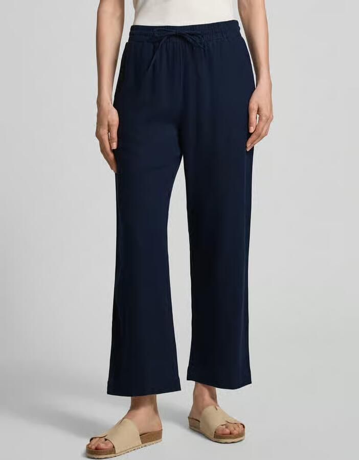 FREE QUENT wide leg broek van linnenmix met elastische band model 'Lava' - Foto 2