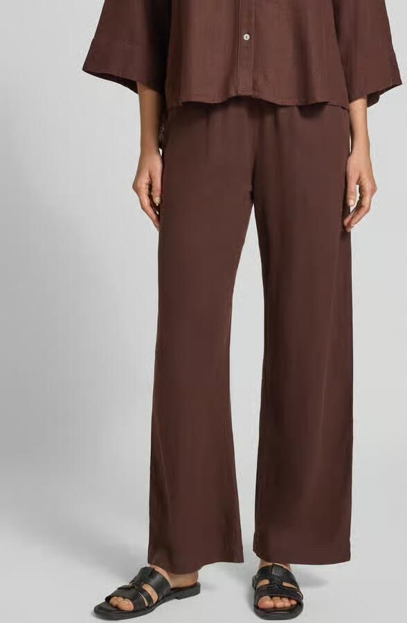 FREE QUENT wide leg broek van linnenmix met elastische band model 'Lava' - Foto 3