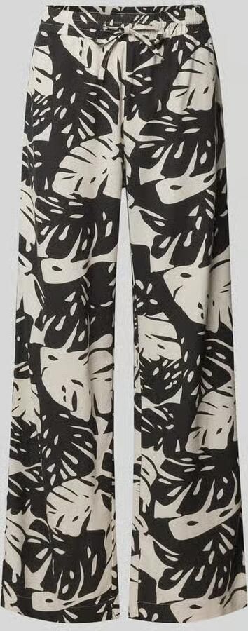 FREE QUENT Wide leg stoffen broek met tunnelkoord model 'Lavisco' - Foto 6