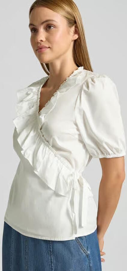 FREE QUENT Wikkelblouse met ruches model 'Malay'