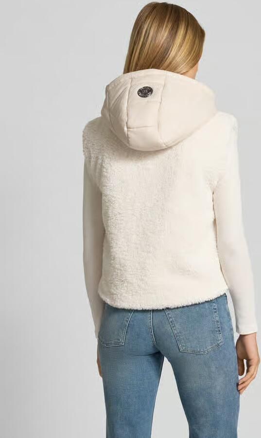 Frieda & Freddies Regular fit gilet met teddybont model 'Yetibabe'