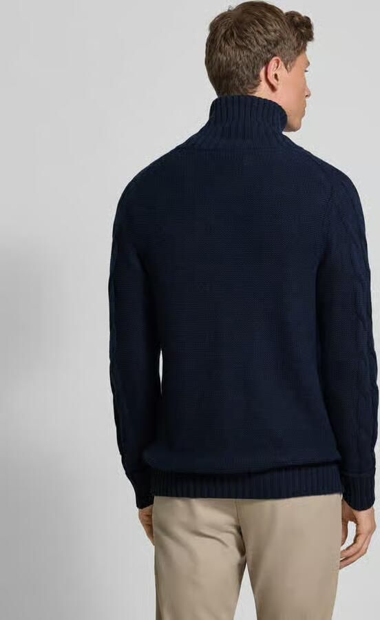 FTC Cashmere Gebreid jack van mix van katoen en kasjmier