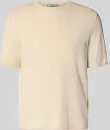 FTC-Cashmere Gebreid shirt met Kasjmier-Antil en Knoopsluiting
