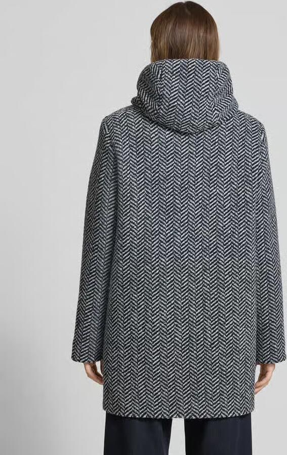 Fuchs Schmitt Lange jas met wol en capuchon
