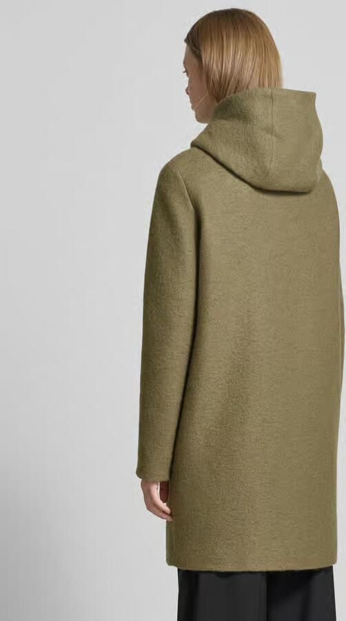 FUCHS SCHMITT lange wollen jas met capuchon
