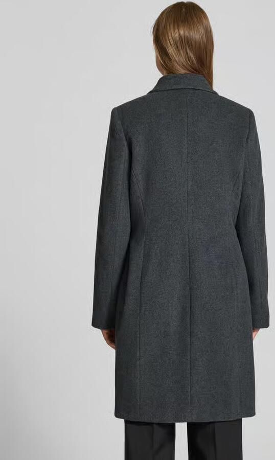 FUCHS SCHMITT Lange wollen jas met kasjmier en klepzakken