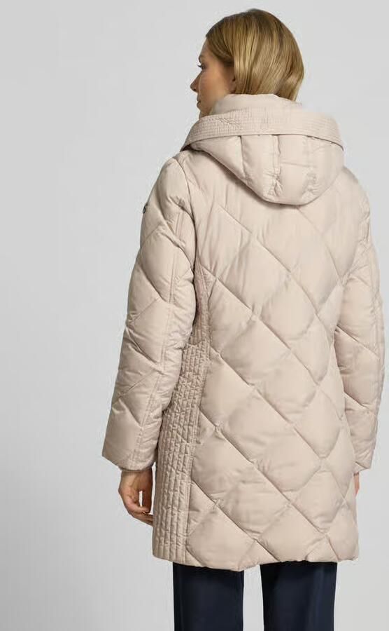 Fuchs Schmitt Loose fit gewatteerde lange jas met capuchon