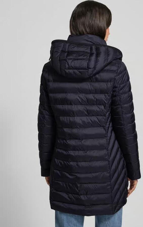 FUCHS SCHMITT Regular fit gewatteerde lange jas met capuchon