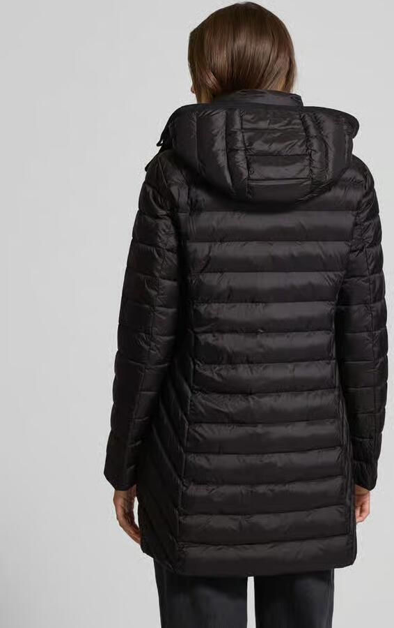 FUCHS SCHMITT Regular fit gewatteerde lange jas met capuchon